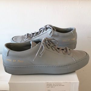 Woman by Common Projects Grey Achilles Low Sneaker